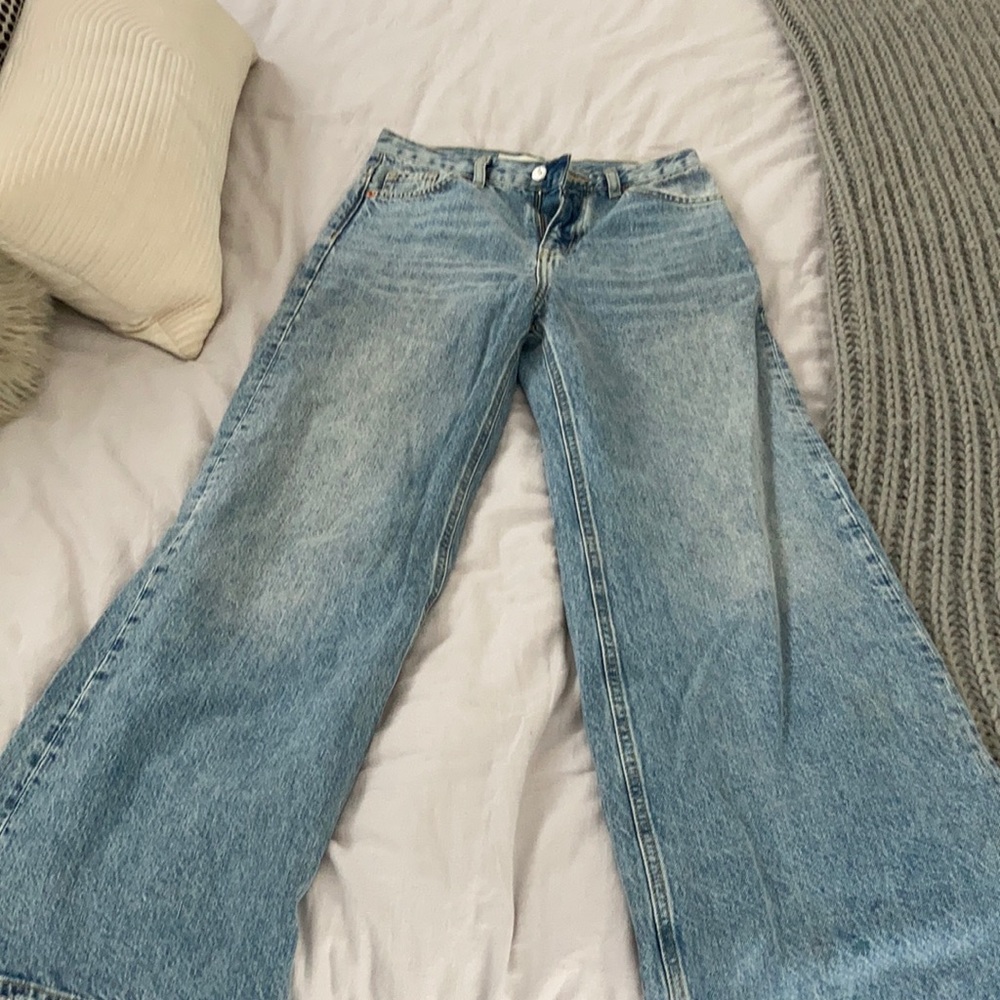 Topshop wide leg jeans size 26